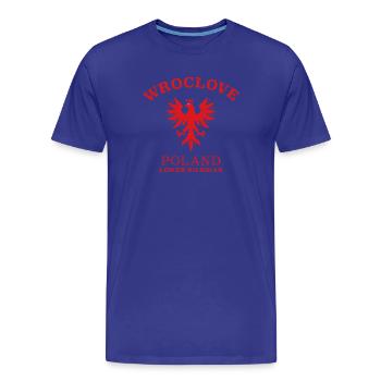 WROCLOVE Ich liebe Wroclaw Breslau Polen Polska - Männer Premium Bio T-Shirt - Königsblau - Vorne - Damien (186cm)