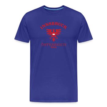 INNSBRUCK Österreich Austria - Männer Premium Bio T-Shirt - Königsblau - Vorne - Damien (186cm)
