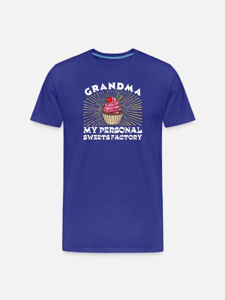 Statement Großmutter Humorvoll Oma Enkelkind - Männer Premium Bio T-Shirt - Königsblau