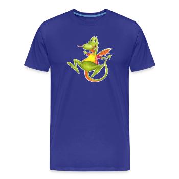 petit dragon - T-shirt bio Premium Homme - bleu roi - Devant - Damien (186cm)