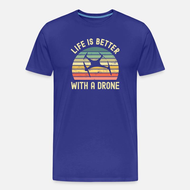 Drone - Männer Premium Bio T-Shirt - Königsblau
