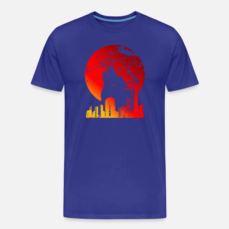 BLUTRAUCH | ROTE VOLLMOND-GESCHENKE - Männer Premium Bio T-Shirt - Königsblau