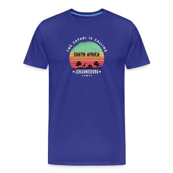 Johannesburg Südafrika Safari Design - Männer Premium Bio T-Shirt - Königsblau - Vorne - Damien (186cm)