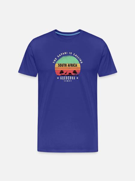 Gqeberha South Africa safari design - Men's Premium Organic T-Shirt - royal blue