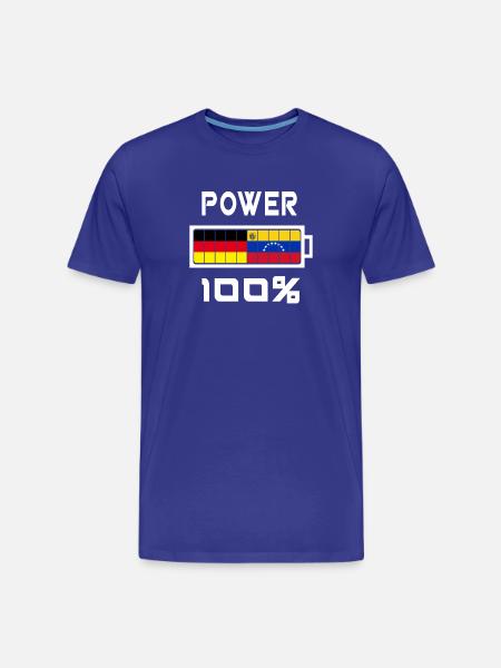 Germany and Venezuela Power 100% - Men's Premium Organic T-Shirt - royal blue