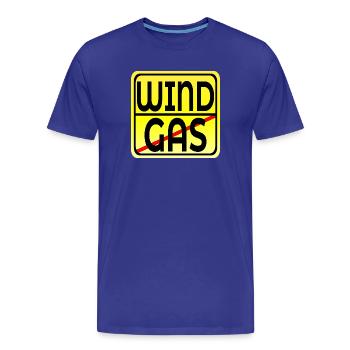 Erneuerbare Energie - Windenergie - GASPREISE - Männer Premium Bio T-Shirt - Königsblau - Vorne - Damien (186cm)