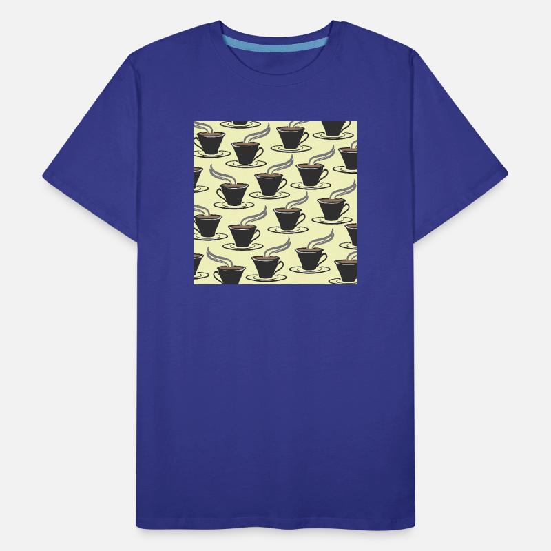 tolle küchenmuster, kaffeetassenmuster Männer Premium Bio T-Shirt