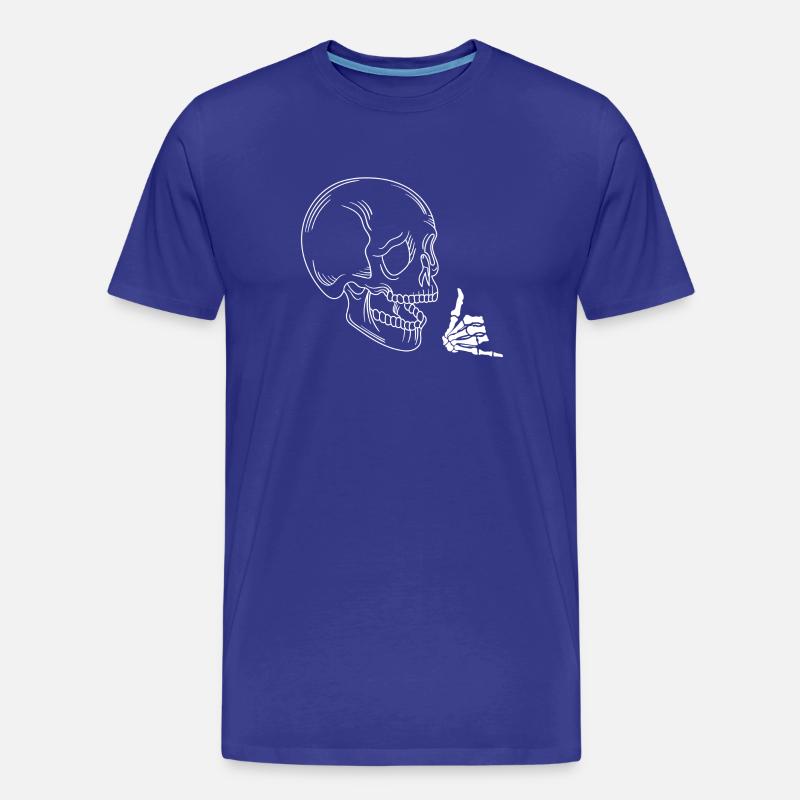 Crâne à bascule - T-shirt bio Premium Homme - bleu roi