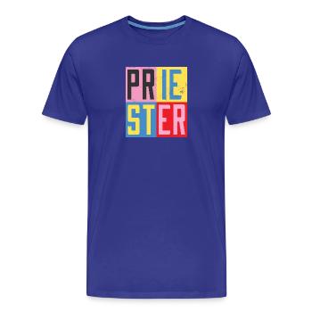 Conception de prêtre - T-shirt bio Premium Homme - bleu roi - Devant - Damien (186cm)