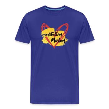 meditatives Malen - Zeichnen zur Entspannung - Männer Premium Bio T-Shirt - Königsblau - Vorne - Damien (186cm)
