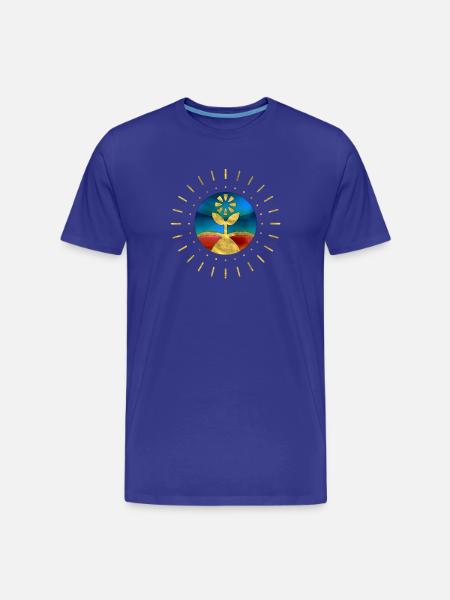 Fleur Soleil Fun - T-shirt bio Premium Homme - bleu roi