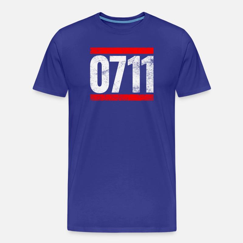 0711 Stuttgart - Männer Premium Bio T-Shirt - Königsblau