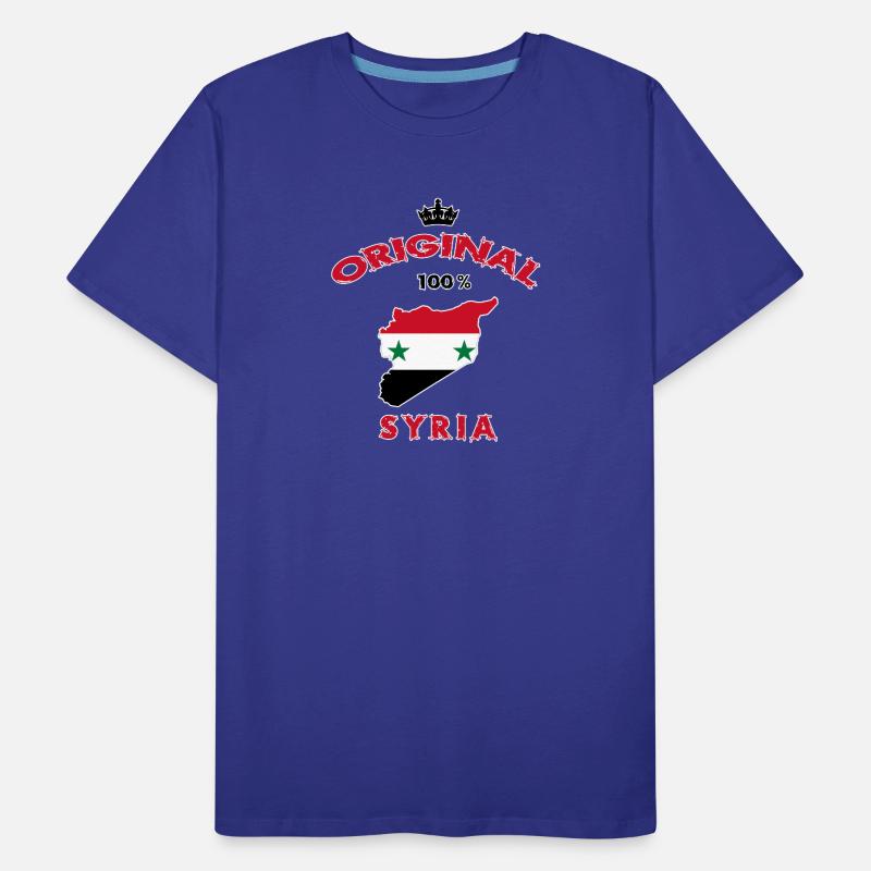 Design original du drapeau de la Syrie T-shirt bio Premium Homme