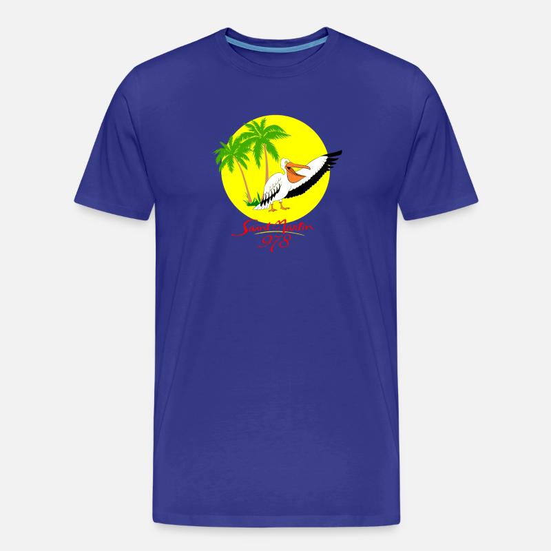 Sint Maarten - Männer Premium Bio T-Shirt - Königsblau