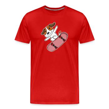 Belgian Shepherd - Men's Premium Organic T-Shirt - red - Front - Damien (186cm)