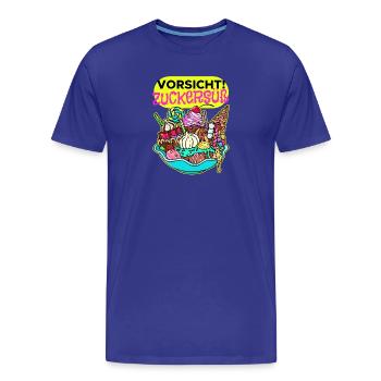 Süßigkeiten Schokolade Statement Nachspeise Bonbon - Männer Premium Bio T-Shirt - Königsblau - Vorne - Damien (186cm)