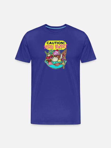 Chocolate Sweets Dessert Candy Statement - Men's Premium Organic T-Shirt - royal blue