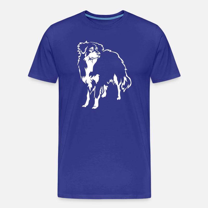 Australian Shepherd "Black Edition" - Männer Premium Bio T-Shirt - Königsblau