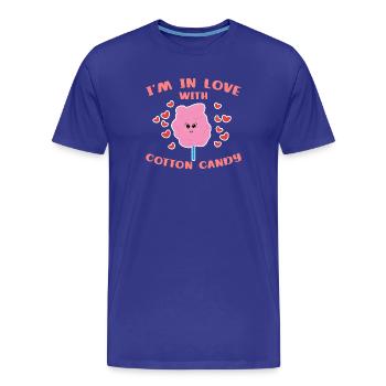 Bonbons Bonbons Bonbons Sweet Tooth Statement - T-shirt bio Premium Homme - bleu roi - Devant - Damien (186cm)
