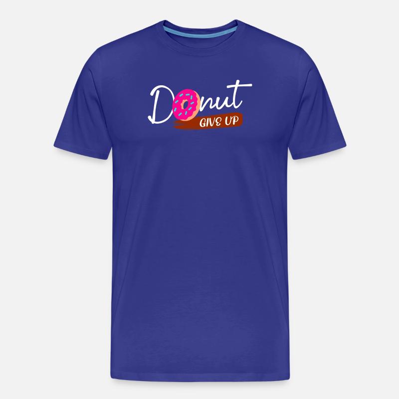 Süßigkeiten Statement Donut Naschen Backen - Männer Premium Bio T-Shirt - Königsblau