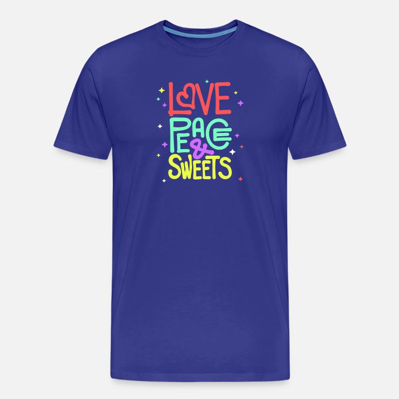 Süßigkeiten Statement Nachspeise Naschkatzen - Männer Premium Bio T-Shirt - Königsblau