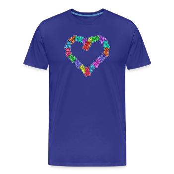 Bonbons sucre bonbon dessert dent sucrée - T-shirt bio Premium Homme - bleu roi - Devant - Damien (186cm)