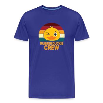 Rubber Duck Rubber Duckie Crew - Men's Premium Organic T-Shirt - royal blue - Front - Damien (186cm)