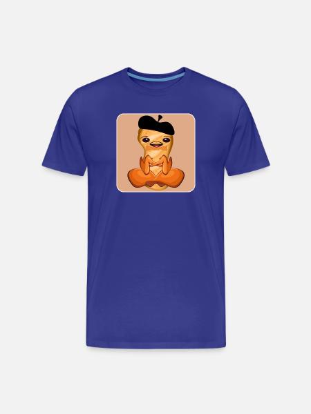 CHICKEN BERET CAP - Men's Premium Organic T-Shirt - royal blue