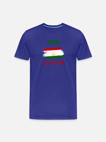 Team Tadschikistan Flaggen Design - Männer Premium Bio T-Shirt - Königsblau