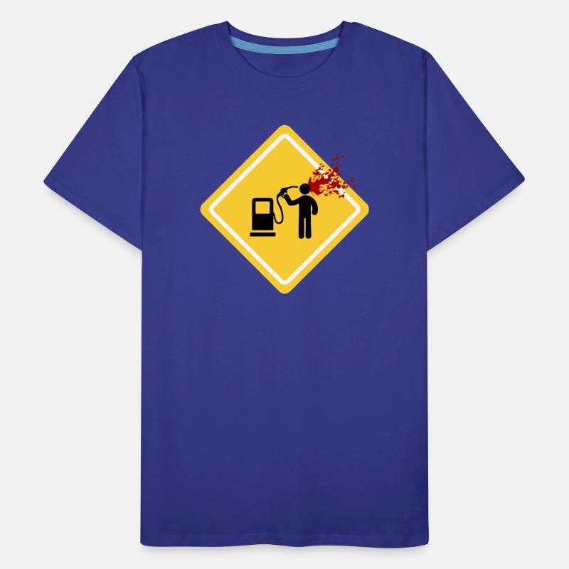 Danger: Station d’essence T-shirt bio Premium Homme