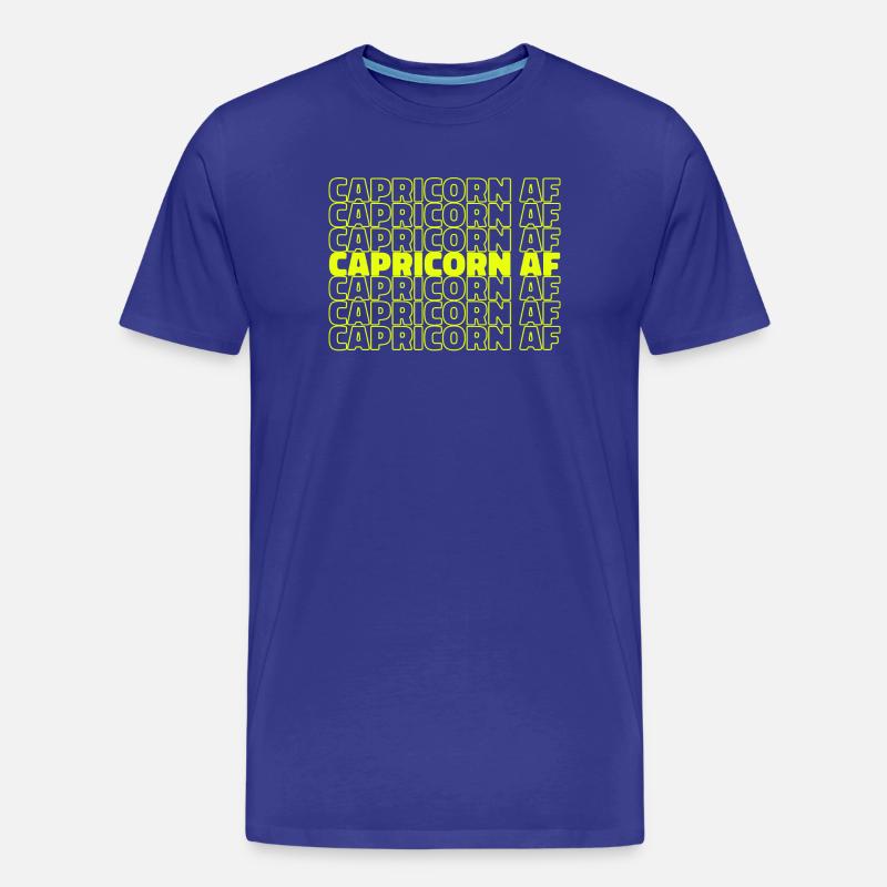 Horoskop Statement Astrologie Tierkreis Steinbock - Männer Premium Bio T-Shirt - Königsblau