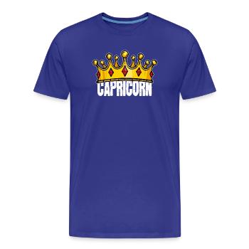 Capricorne Horoscope Superstition Signes du zodiaque - T-shirt bio Premium Homme - bleu roi - Devant - Damien (186cm)