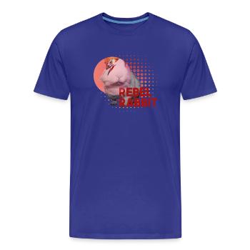 Rebellenkaninchen - Männer Premium Bio T-Shirt - Königsblau - Vorne - Damien (186cm)