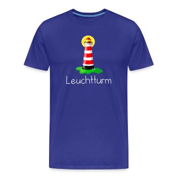 Leuchtturm - Männer Premium Bio T-Shirt - Königsblau - Vorne - Damien (186cm)