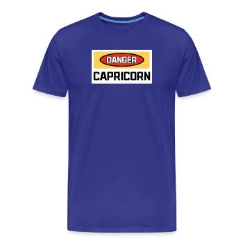 Déclaration du Capricorne Horoscope Galaxie Superstition - T-shirt bio Premium Homme - bleu roi - Devant - Damien (186cm)