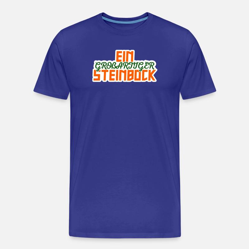 Steinbock Galaxy Statement Tierkreiszeichen Himmel - Männer Premium Bio T-Shirt - Königsblau