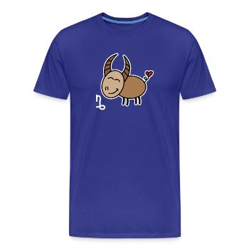 Superstition Cœur Horoscope Capricorne Astronomie - T-shirt bio Premium Homme - bleu roi - Devant - Damien (186cm)