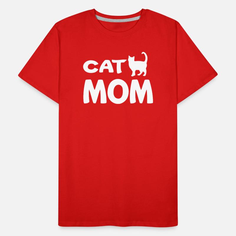 Katzenmutter Männer Premium Bio T-Shirt