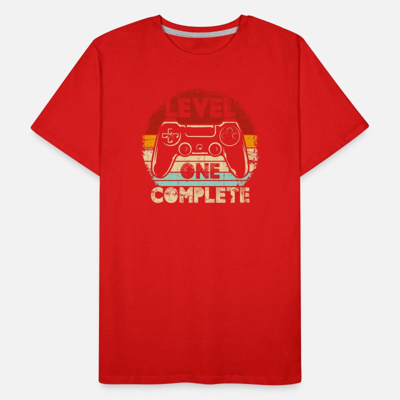 Level One Complete Retro Controller Männer Premium Bio T-Shirt