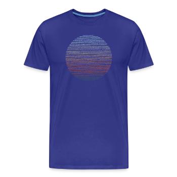 adventure Illustration rund - Männer Premium Bio T-Shirt - Königsblau - Vorne - Damien (186cm)