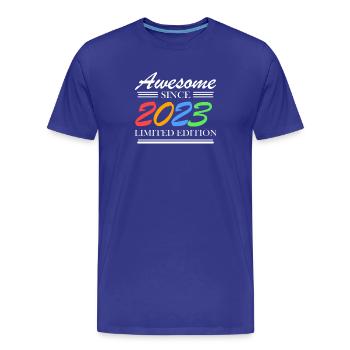 2023 Bébé - Fantastique depuis 2023 - Né en 2023 - T-shirt bio Premium Homme - bleu roi - Devant - Damien (186cm)