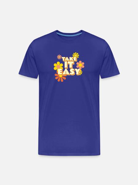 Take it Easy - Men's Premium Organic T-Shirt - royal blue