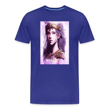 Valkyrie Amazon Warrior Fine Art Affiche - T-shirt bio Premium Homme - bleu roi - Devant - Damien (186cm)