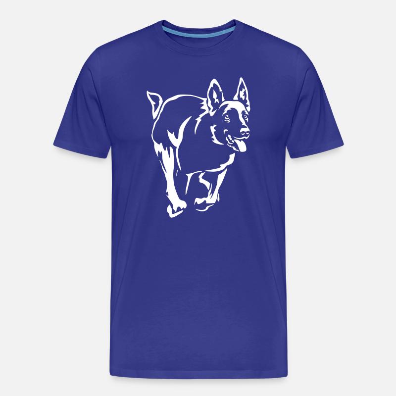 Malinois "Black Edition" - Männer Premium Bio T-Shirt - Königsblau