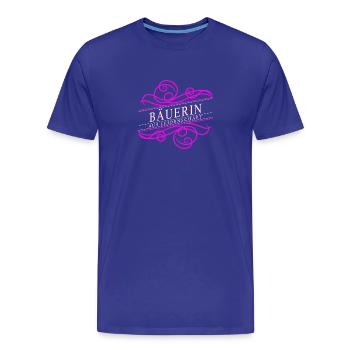 Passionate farmer's wife - Men's Premium Organic T-Shirt - royal blue - Front - Damien (186cm)