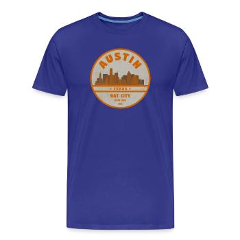 Vintage Austin Texas - T-shirt bio Premium Homme - bleu roi - Devant - Damien (186cm)