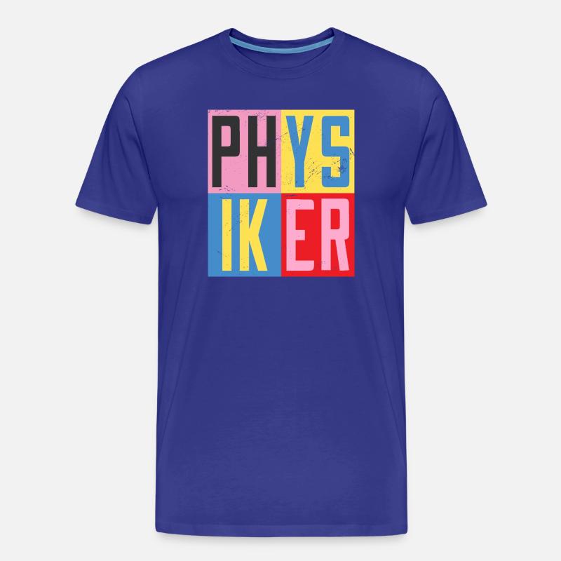 Physiker Design - Männer Premium Bio T-Shirt - Königsblau