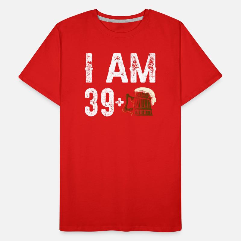 Ich bin 39 plus Geburtstagsbier Männer Premium Bio T-Shirt