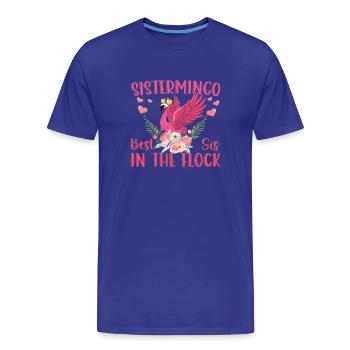 Best Sis In The Flock Sistermingo - Männer Premium Bio T-Shirt - Königsblau - Vorne - Damien (186cm)