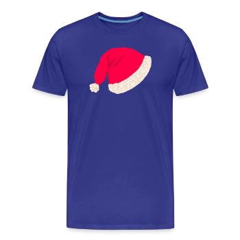 Weihnachtsmütze ohne Text - Männer Premium Bio T-Shirt - Königsblau - Vorne - Damien (186cm)